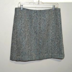 Loft Outlet Herringbone Skirt 10
